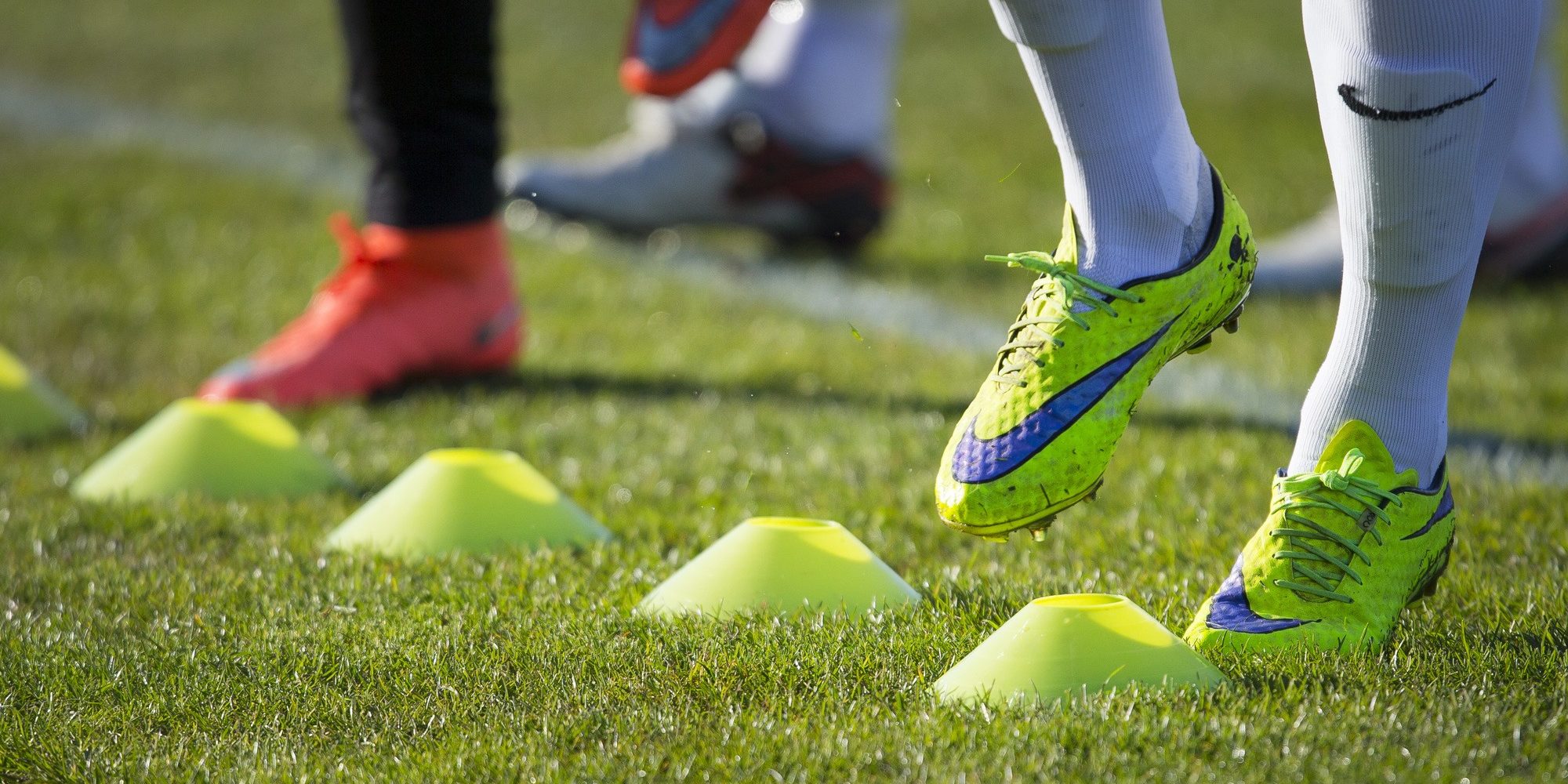 160422 Uppvärmning inför fotbollsmatchen i Allsvenskan mellan Falkenberg och Norrköping den 22 april 2016 i Falkenberg
Foto: Robert Boman / BILDBYRÅN / Cop 160